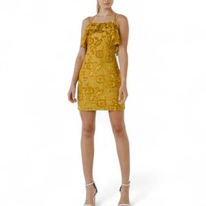 ENDLESS ROSE Jacquard Bodycon Mini Dress, size M